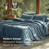image:imageBedsure PureWoven Cooling Duvet Cover Ideal for Hot Sleepers Queen Size  100 Viscose Derived from Bamboo Lightweight amp Silky Soft Breathable MoistureWicking Bedding Set OEKOTEX Charcoal09  Grey Blue No Comforter