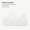 image:imageBedsure PureWoven Cooling Duvet Cover Ideal for Hot Sleepers Queen Size  100 Viscose Derived from Bamboo Lightweight amp Silky Soft Breathable MoistureWicking Bedding Set OEKOTEX Charcoal02  Pure White No Comforter