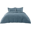 image:imageBedsure PureWoven Cooling Duvet Cover Ideal for Hot Sleepers Queen Size  100 Viscose Derived from Bamboo Lightweight amp Silky Soft Breathable MoistureWicking Bedding Set OEKOTEX Charcoal09  Grey Blue No Comforter