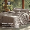 image:imageBedsure PureWoven Cooling Duvet Cover Ideal for Hot Sleepers Queen Size  100 Viscose Derived from Bamboo Lightweight amp Silky Soft Breathable MoistureWicking Bedding Set OEKOTEX Charcoal07  Simply Taupe No Comforter
