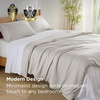 image:imageBedsure PureWoven Cooling Duvet Cover Ideal for Hot Sleepers Queen Size  100 Viscose Derived from Bamboo Lightweight amp Silky Soft Breathable MoistureWicking Bedding Set OEKOTEX Charcoal06  Linen No Comforter