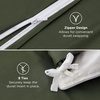 image:imageBedsure PureWoven Cooling Duvet Cover Ideal for Hot Sleepers Queen Size  100 Viscose Derived from Bamboo Lightweight amp Silky Soft Breathable MoistureWicking Bedding Set OEKOTEX Charcoal04  Olive Green No Comforter