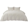 image:imageBedsure PureWoven Cooling Duvet Cover Ideal for Hot Sleepers Queen Size  100 Viscose Derived from Bamboo Lightweight amp Silky Soft Breathable MoistureWicking Bedding Set OEKOTEX Charcoal06  Linen No Comforter
