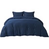 image:imageBedsure PureWoven Cooling Duvet Cover Ideal for Hot Sleepers Queen Size  100 Viscose Derived from Bamboo Lightweight amp Silky Soft Breathable MoistureWicking Bedding Set OEKOTEX Charcoal05  Navy No Comforter