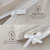 image:imageBedsure PureWoven Cooling Duvet Cover Ideal for Hot Sleepers Queen Size  100 Viscose Derived from Bamboo Lightweight amp Silky Soft Breathable MoistureWicking Bedding Set OEKOTEX Charcoal06  Linen No Comforter