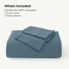 image:imageBedsure PureWoven Cooling Duvet Cover Ideal for Hot Sleepers Queen Size  100 Viscose Derived from Bamboo Lightweight amp Silky Soft Breathable MoistureWicking Bedding Set OEKOTEX Charcoal09  Grey Blue No Comforter