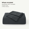 image:imageBedsure PureWoven Cooling Duvet Cover Ideal for Hot Sleepers Queen Size  100 Viscose Derived from Bamboo Lightweight amp Silky Soft Breathable MoistureWicking Bedding Set OEKOTEX Charcoal08  Charcoal No Comforter