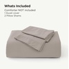 image:imageBedsure PureWoven Cooling Duvet Cover Ideal for Hot Sleepers Queen Size  100 Viscose Derived from Bamboo Lightweight amp Silky Soft Breathable MoistureWicking Bedding Set OEKOTEX Charcoal07  Simply Taupe No Comforter