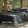 image:imageBedsure PureWoven Cooling Duvet Cover Ideal for Hot Sleepers Queen Size  100 Viscose Derived from Bamboo Lightweight amp Silky Soft Breathable MoistureWicking Bedding Set OEKOTEX Charcoal08  Charcoal No Comforter