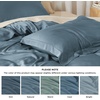 image:imageBedsure PureWoven Cooling Duvet Cover Ideal for Hot Sleepers Queen Size  100 Viscose Derived from Bamboo Lightweight amp Silky Soft Breathable MoistureWicking Bedding Set OEKOTEX Charcoal09  Grey Blue No Comforter