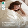 image:imageBedsure PureWoven Cooling Duvet Cover Ideal for Hot Sleepers Queen Size  100 Viscose Derived from Bamboo Lightweight amp Silky Soft Breathable MoistureWicking Bedding Set OEKOTEX Charcoal01  Light Beige No Comforter