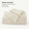 image:imageBedsure PureWoven Cooling Duvet Cover Ideal for Hot Sleepers Queen Size  100 Viscose Derived from Bamboo Lightweight amp Silky Soft Breathable MoistureWicking Bedding Set OEKOTEX Charcoal01  Light Beige No Comforter