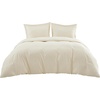 image:imageBedsure PureWoven Cooling Duvet Cover Ideal for Hot Sleepers Queen Size  100 Viscose Derived from Bamboo Lightweight amp Silky Soft Breathable MoistureWicking Bedding Set OEKOTEX Charcoal01  Light Beige No Comforter