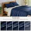 image:imageBedsure PureWoven Cooling Duvet Cover Ideal for Hot Sleepers Queen Size  100 Viscose Derived from Bamboo Lightweight amp Silky Soft Breathable MoistureWicking Bedding Set OEKOTEX Charcoal05  Navy No Comforter