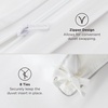 image:imageBedsure PureWoven Cooling Duvet Cover Ideal for Hot Sleepers Queen Size  100 Viscose Derived from Bamboo Lightweight amp Silky Soft Breathable MoistureWicking Bedding Set OEKOTEX Charcoal02  Pure White No Comforter