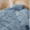 image:imageBedsure Queen Size Teal Blue Cooling Sheet Set and Boho Duvet Cover Set with Pillow Shams  All Seasons Bedding