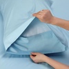 image:imageBedsure Queen Size Teal Blue Cooling Sheet Set and Boho Duvet Cover Set with Pillow Shams  All Seasons Bedding