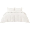 image:imageBedsure Waffle Duvet Cover Queen Size  Only Includes 1 Duvet Cover 90x90 Luxury Soft amp Breathable Bedding for All Season WrinkleResistant Zipper Bedding with 8 Corner Ties Olive Green00  Ivory White No Comforter