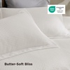 image:imageBedsure Waffle Duvet Cover Queen Size  Only Includes 1 Duvet Cover 90x90 Luxury Soft amp Breathable Bedding for All Season WrinkleResistant Zipper Bedding with 8 Corner Ties Olive Green00  Ivory White No Comforter