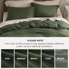 image:imageBedsure Waffle Duvet Cover Queen Size  Only Includes 1 Duvet Cover 90x90 Luxury Soft amp Breathable Bedding for All Season WrinkleResistant Zipper Bedding with 8 Corner Ties Olive Green00  Olive Green Only Duvet Cover