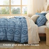 image:imageBedsure Waffle Duvet Cover Queen Size  Only Includes 1 Duvet Cover 90x90 Luxury Soft amp Breathable Bedding for All Season WrinkleResistant Zipper Bedding with 8 Corner Ties Olive Green10  Blue No Comforter