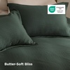 image:imageBedsure Waffle Duvet Cover Queen Size  Only Includes 1 Duvet Cover 90x90 Luxury Soft amp Breathable Bedding for All Season WrinkleResistant Zipper Bedding with 8 Corner Ties Olive Green02  Forest Green No Comforter
