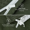 image:imageBedsure Waffle Duvet Cover Queen Size  Only Includes 1 Duvet Cover 90x90 Luxury Soft amp Breathable Bedding for All Season WrinkleResistant Zipper Bedding with 8 Corner Ties Olive Green00  Olive Green No Comforter