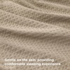 image:imageBedsure Waffle Duvet Cover Queen Size  Only Includes 1 Duvet Cover 90x90 Luxury Soft amp Breathable Bedding for All Season WrinkleResistant Zipper Bedding with 8 Corner Ties Olive Green07  Khaki No Comforter
