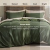 image:imageBedsure Waffle Duvet Cover Queen Size  Only Includes 1 Duvet Cover 90x90 Luxury Soft amp Breathable Bedding for All Season WrinkleResistant Zipper Bedding with 8 Corner Ties Olive Green00  Olive Green No Comforter
