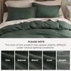image:imageBedsure Waffle Duvet Cover Queen Size  Only Includes 1 Duvet Cover 90x90 Luxury Soft amp Breathable Bedding for All Season WrinkleResistant Zipper Bedding with 8 Corner Ties Olive Green02  Forest Green No Comforter