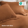 image:imageBedsure Waffle Duvet Cover Queen Size  Only Includes 1 Duvet Cover 90x90 Luxury Soft amp Breathable Bedding for All Season WrinkleResistant Zipper Bedding with 8 Corner Ties Olive Green07  Caramel Cafe No Comforter