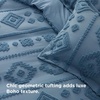 image:imageBedsure Waffle Duvet Cover Queen Size  Only Includes 1 Duvet Cover 90x90 Luxury Soft amp Breathable Bedding for All Season WrinkleResistant Zipper Bedding with 8 Corner Ties Olive Green10  Blue No Comforter