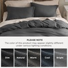 image:imageBedsure Waffle Duvet Cover Queen Size  Only Includes 1 Duvet Cover 90x90 Luxury Soft amp Breathable Bedding for All Season WrinkleResistant Zipper Bedding with 8 Corner Ties Olive Green04  Charcoal Grey No Comforter