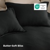 image:imageBedsure Waffle Duvet Cover Queen Size  Only Includes 1 Duvet Cover 90x90 Luxury Soft amp Breathable Bedding for All Season WrinkleResistant Zipper Bedding with 8 Corner Ties Olive Green05  Black No Comforter
