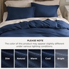 image:imageBedsure Waffle Duvet Cover Queen Size  Only Includes 1 Duvet Cover 90x90 Luxury Soft amp Breathable Bedding for All Season WrinkleResistant Zipper Bedding with 8 Corner Ties Olive Green01  Navy Blue No Comforter