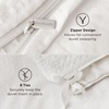 image:imageBedsure Waffle Duvet Cover Queen Size  Only Includes 1 Duvet Cover 90x90 Luxury Soft amp Breathable Bedding for All Season WrinkleResistant Zipper Bedding with 8 Corner Ties Olive Green00  Ivory White No Comforter