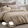 image:imageBedsure Waffle Duvet Cover Queen Size  Only Includes 1 Duvet Cover 90x90 Luxury Soft amp Breathable Bedding for All Season WrinkleResistant Zipper Bedding with 8 Corner Ties Olive Green07  Khaki No Comforter
