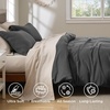 image:imageBedsure Waffle Duvet Cover Queen Size  Only Includes 1 Duvet Cover 90x90 Luxury Soft amp Breathable Bedding for All Season WrinkleResistant Zipper Bedding with 8 Corner Ties Olive Green04  Charcoal Grey No Comforter