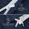 image:imageBedsure Waffle Duvet Cover Queen Size  Only Includes 1 Duvet Cover 90x90 Luxury Soft amp Breathable Bedding for All Season WrinkleResistant Zipper Bedding with 8 Corner Ties Olive Green01  Navy Blue No Comforter