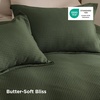image:imageBedsure Waffle Duvet Cover Queen Size  Only Includes 1 Duvet Cover 90x90 Luxury Soft amp Breathable Bedding for All Season WrinkleResistant Zipper Bedding with 8 Corner Ties Olive Green00  Olive Green No Comforter
