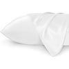 image:imageBedsure White Satin Pillowcase Standard Size and Bedsure Cooling Pillow Cases with Zipper