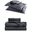 image:imageBedsure Cooling Sheets King Bundle King Size Sheets Grey