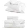 image:imageBedsure Cooling Sheets King Bundle King Size Sheets White