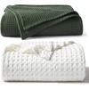 image:imageBedsure Get Free 1 Cotton Basket Weave Blanket When You Purches Cooling Waffle Queen Size Blanket
