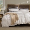 image:imageBedsure Waffle Duvet Cover Queen Size  Only Includes 1 Duvet Cover 90x90 Luxury Soft amp Breathable Bedding for All Season WrinkleResistant Zipper Bedding with 8 Corner Ties Olive Green00  Ivory White No Comforter