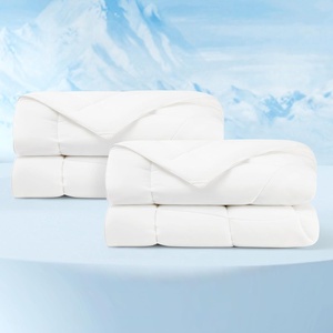 image:imageBedsure 2 Pack White Cooling Blankets Queen amp King Size