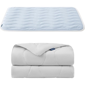image:imageBedsure Cooling Mat 41x28Blue amp Blanket 40x50 Grey for Dogs