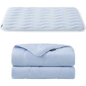image:imageBedsure Cooling Mat41x28 amp Blanket 40x50 for Dogs Blue