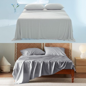 image:imageBedsure Cooling Sheets Cal King Size Bundle Rayon Derived from Bamboo Sheets Cal King