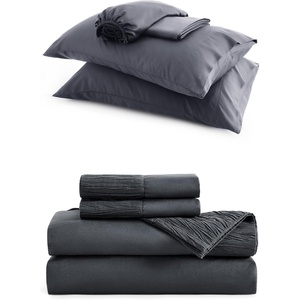 image:imageBedsure Cooling Sheets King Bundle King Size Sheets Grey